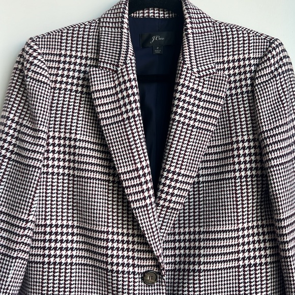 J. CREW Houndstooth Boyfriend Blazer - Picture 13 of 16